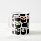 Mug Motif sans couture peinte à la main avec nourritur (Devant gauche)