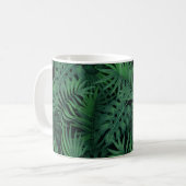 Mug Motif sans couture vert nuit tropicale (Devant gauche)