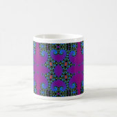 Mug motif sans couture violet graphique informatique n (Centre)