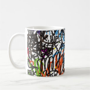 Mug motif sans faille. Graffiti arrière - plan.art, pa