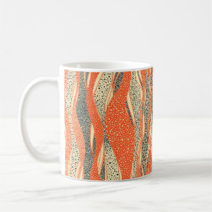 Mug Motif sans fil ondulé. Orne dessinée à la main