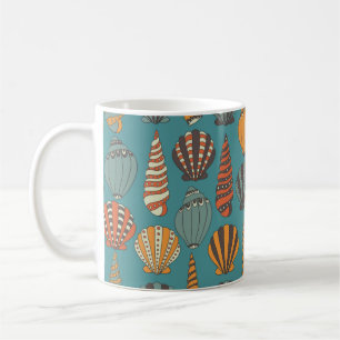 Mug Motif sans joint avec coquillages, icônes dessin