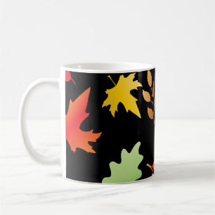 Mug Motif sans joint avec les feuilles d'automne tombé