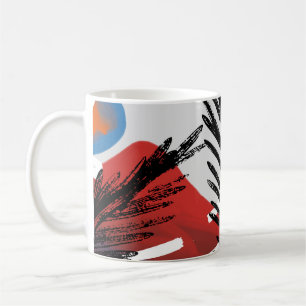 Mug motif sans soudure à peinture Abstraite avec éléme