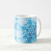 Mug Motif sans soudure Abstrait de flocons de neige ét (Devant droit)