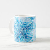 Mug Motif sans soudure Abstrait de flocons de neige ét (Devant gauche)