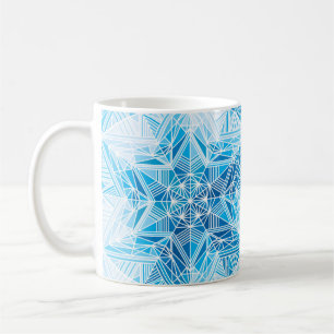 Mug Motif sans soudure Abstrait de flocons de neige ét