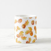 Mug motif sans soudure automne avec feuilles en chêne  (Centre)