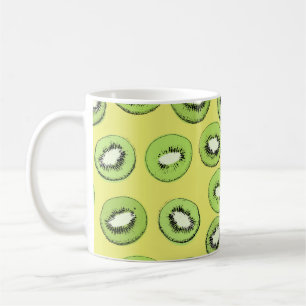 Mug Motif sans soudure aux fruits Kiwi, arrière - plan