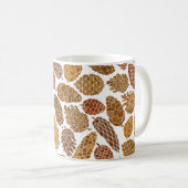 Mug Motif sans soudure cônes de pin (Devant droit)