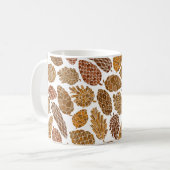 Mug Motif sans soudure cônes de pin (Devant gauche)