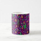 Mug Motif sans soudure de Noël avec cônes de pin, sapi (Centre)