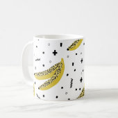 Mug Motif sans soudure en été avec bananes dans pop ar (Devant gauche)