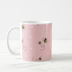 Mug Motif sans soudure sur arrière - plan pastel. Vint