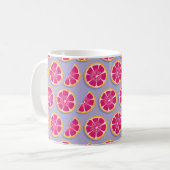 Mug Motif sans soudure, tranches de pamplemousse avec (Devant gauche)