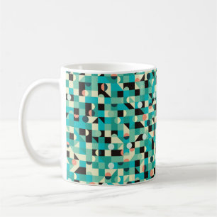 Mug Motif sans soudure vintage avec triangles et cercl