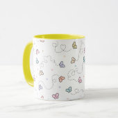 Mug Motif sans voile papillon (Devant gauche)