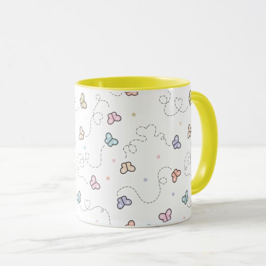 Mug Motif sans voile papillon (Devant droit)