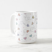 Mug Motif sans voile papillon (Devant gauche)