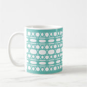 Mug Motif sarcelle abstrait élégant (Gauche)