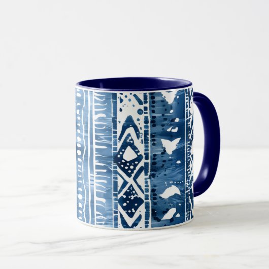 Mug Motif Sashiko (Devant droit)