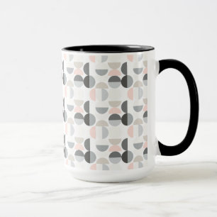 Mug Motif scandinave de demi-cercle de style