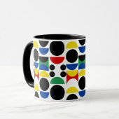 Mug Motif scandinave du Bauhaus du milieu du siècle (Devant gauche)