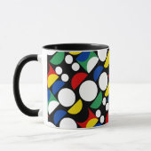 Mug Motif scandinave noir du Bauhaus du milieu du sièc (Gauche)