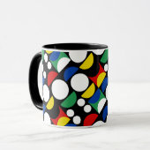 Mug Motif scandinave noir du Bauhaus du milieu du sièc (Devant gauche)