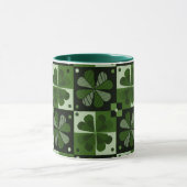 Mug Motif shamrock Checkerboard (Centre)