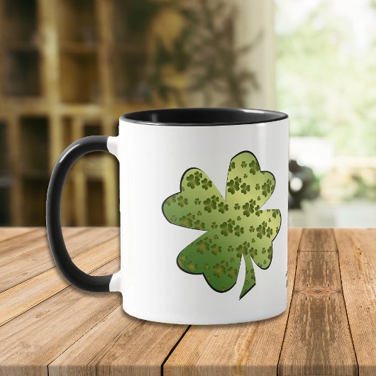 Mug Motif shamrock personnalisé