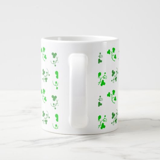 Mug Motif Shamrock vert (Dos)