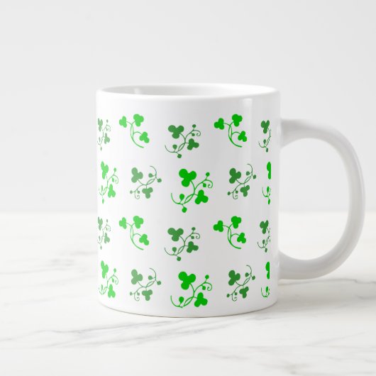 Mug Motif Shamrock vert (Droite)