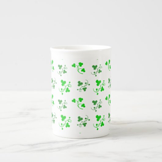 Mug Motif Shamrock vert (Devant)
