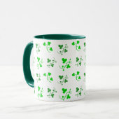 Mug Motif Shamrock vert (Devant gauche)