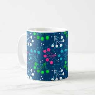 Mug Motif simple baie multicolore rétro années soixant