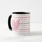 Mug Motif simple de tulipe rose (Devant gauche)