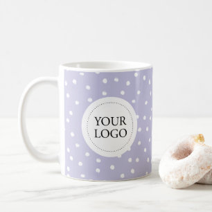 Mug Motif simple motif violet Logo personnalisé d'entr