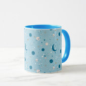 Mug Motif Sky & Space bleu (Devant droit)