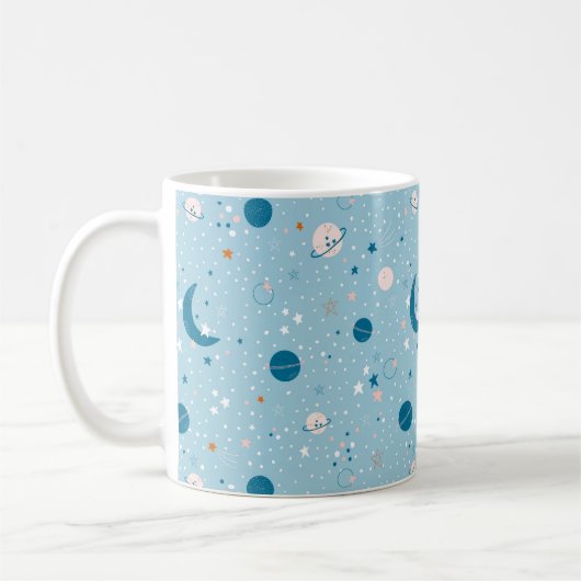 Mug Motif Sky & Space bleu (Gauche)