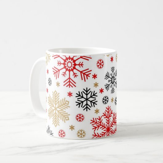 Mug Motif Snowflake (Devant gauche)