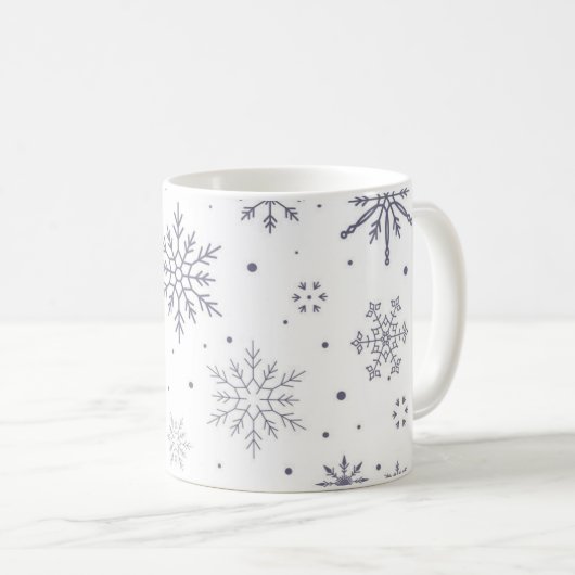 Mug Motif Snowflake (Devant droit)