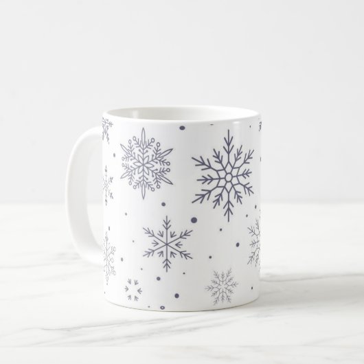 Mug Motif Snowflake (Devant gauche)