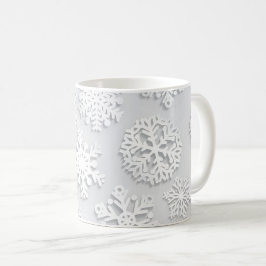 Mug Motif Snowflake (Devant droit)