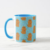 Mug Motif Snuffleupagus Blue Stars & Dots (Gauche)