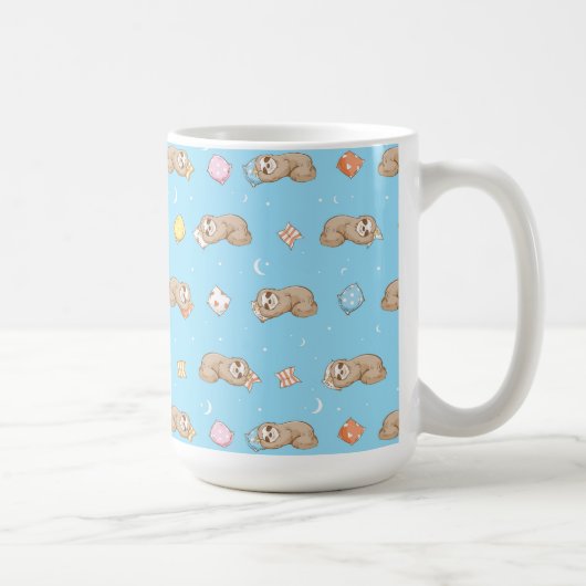Mug Motif somnolent de paresse de temps (Droite)