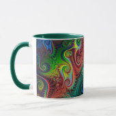 Mug Motif spiral coloré Abstrait (Gauche)