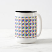 Mug Motif spirale colorée (Devant droit)