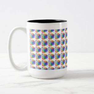 Mug Motif spirale colorée