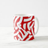 Mug 💫 Motif Spiralé Rouge et Blanc 🎨 (Devant droit)